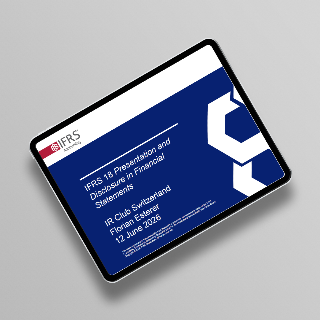 IFRS 18 Presentation and Disclosure in Financial Statements: Impact on IR & Financial Market Communication
