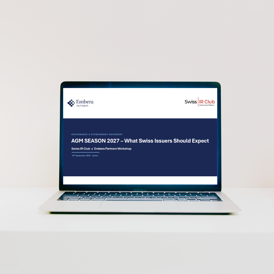 AGM Season 2027 – What Swiss Issuers Should Expect